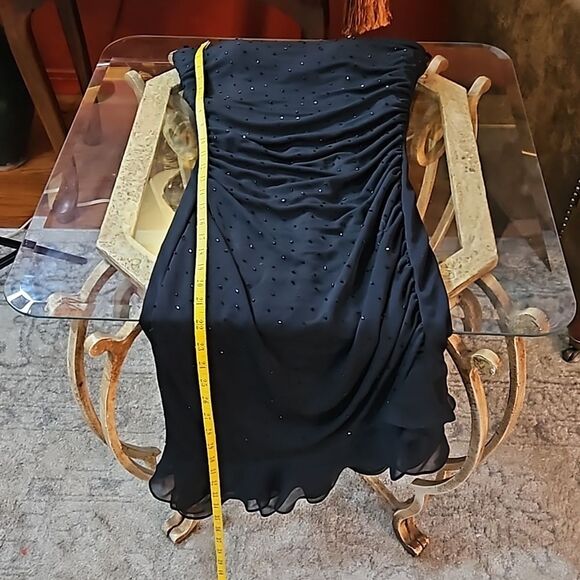 Cache Strapless Black Midi Cocktail dress size 4 - Picture 13 of 13